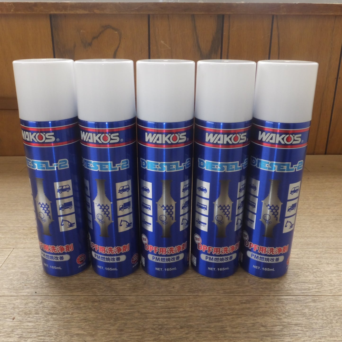 [送料無料] ★和光ケミカル ワコーズ WAKO'S DIESEL-2 泡状 DPF用洗浄剤 PM燃焼改善 A403 165mL 5本 セット　ロングノズル 付★