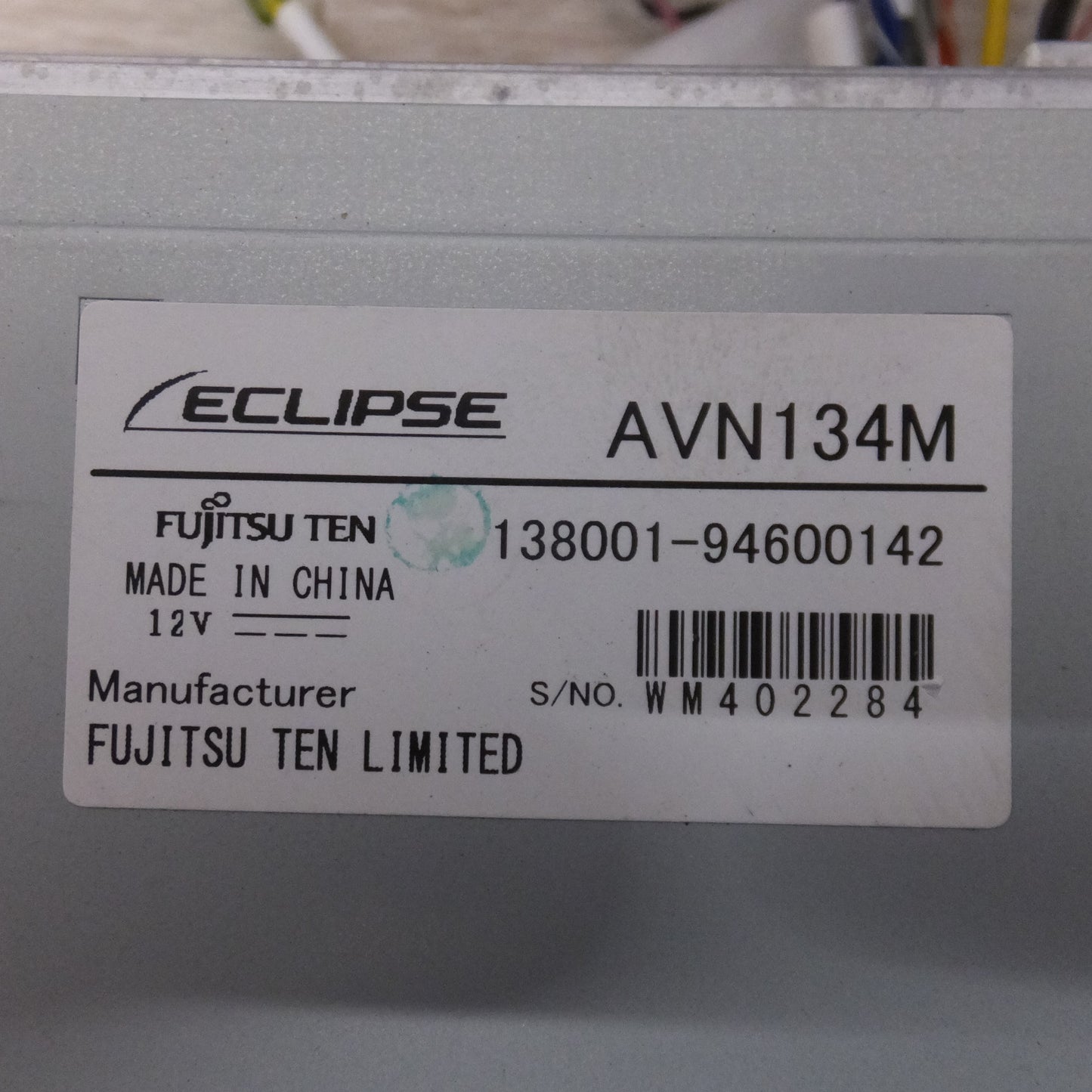 [送料無料] ★富士通テン イクリプス ECLIPSE メモリーナビゲーション AVN134M(33)★