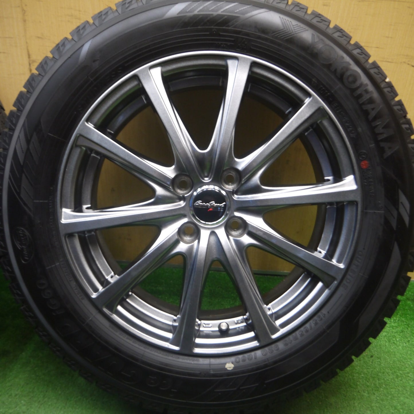 [送料無料] タイヤほぼ未使用！キレイ★スタッドレス 195/65R16 ヨコハマ アイスガード iG60 EuroSpeed MANARAY SPORT ユーロスピード 16インチ PCD100/4H★5022101Hス