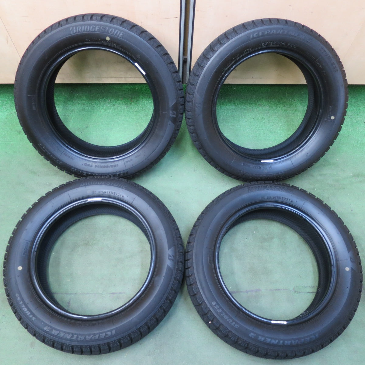 バリ溝！8.5分★スタッドレス 155/65R14 ブリヂストン アイスパートナー2 タイヤ 14インチ ワゴンR ムーヴ N-BOX タント ラパン デイズ 等★6062402イスタ