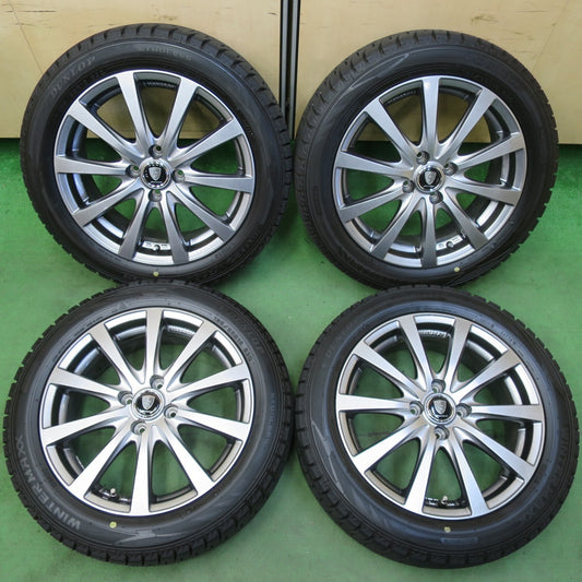 バリ溝！キレイ！ほぼ10分★スタッドレス 185/55R16 ダンロップ ウインターマックス WM02 MANARAY SPORT マナレイスポーツ 16インチ PCD100/4H★5051308イス