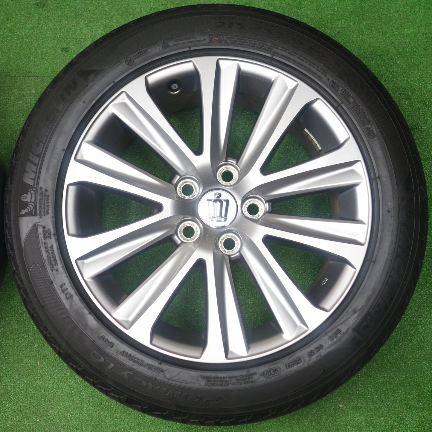 バリ溝！キレイ！8.5分★トヨタ 210系 クラウン アスリート 純正 215/55R17 ミシュラン プライマシー LC 17インチ PCD114.3/5H★6013002KTノ
