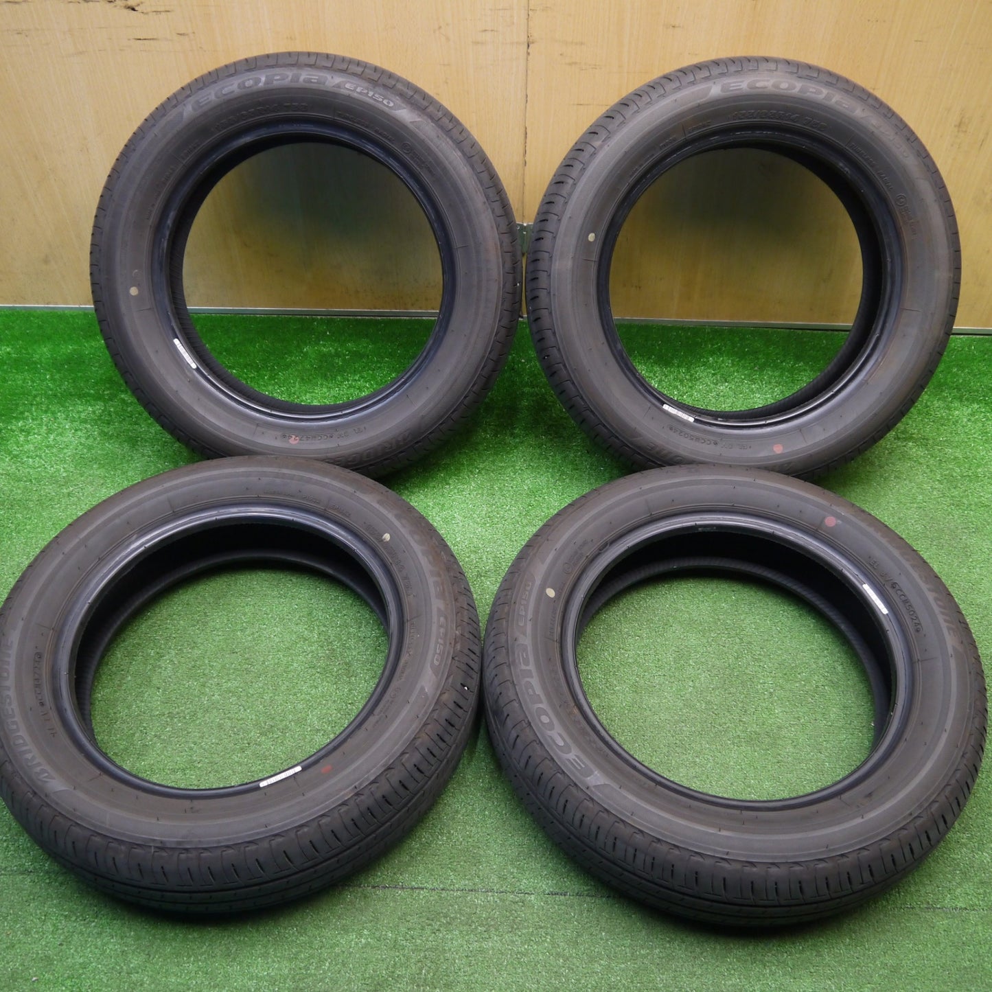 バリ溝！24年！8.5分★155/65R14 ブリヂストン エコピア EP150 タイヤ 14インチ ラパン タント スペーシア N-BOX 等★5111203Hノタ