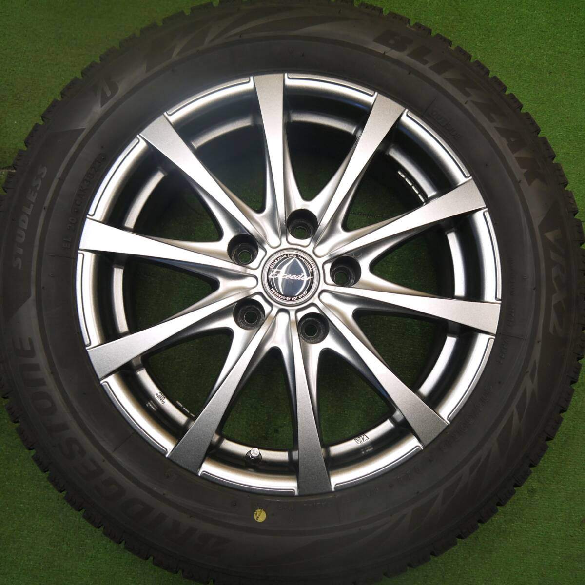 バリ溝！23年！キレイ！9.5分★スタッドレス 205/60R16 ブリヂストン ブリザック VRX2 Exceeder エクシーダー 16インチ PCD114.3/5H★5032405Hス
