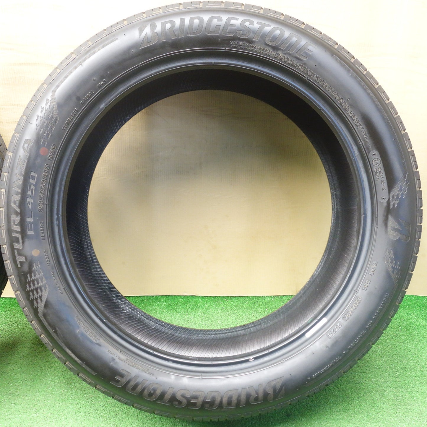 ほぼ新車外し！25年★235/50R19 ブリヂストン トランザ EL450 タイヤ 19インチ エクストレイル ハリアー フォレスター 等★6022003KTノタ
