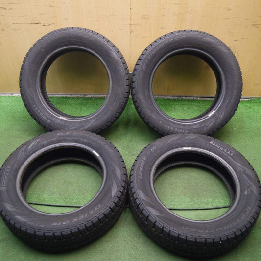 バリ溝！19年！9.5分以上★スタッドレス 175/65R15 ピレリ アイスアシンメトリコ タイヤ アクア ヴィッツ 等★3083006Hスタ
