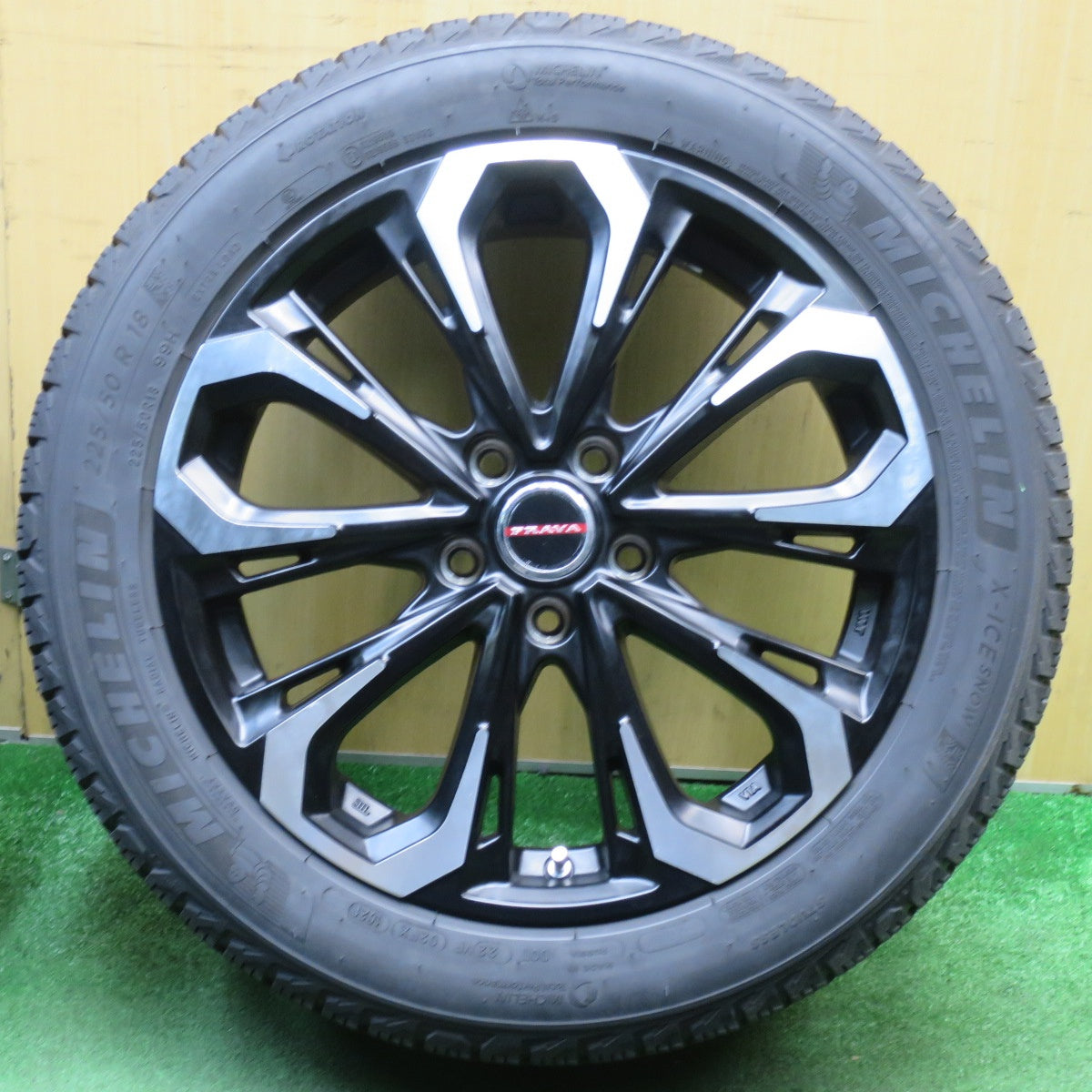 4本価格★Leyseen PRAVA 5X 225/50R18 スタッドレス ミシュラン X-ICE SNOW レイシーン プラバ 18インチ PCD114.3/5H★6021001NJス