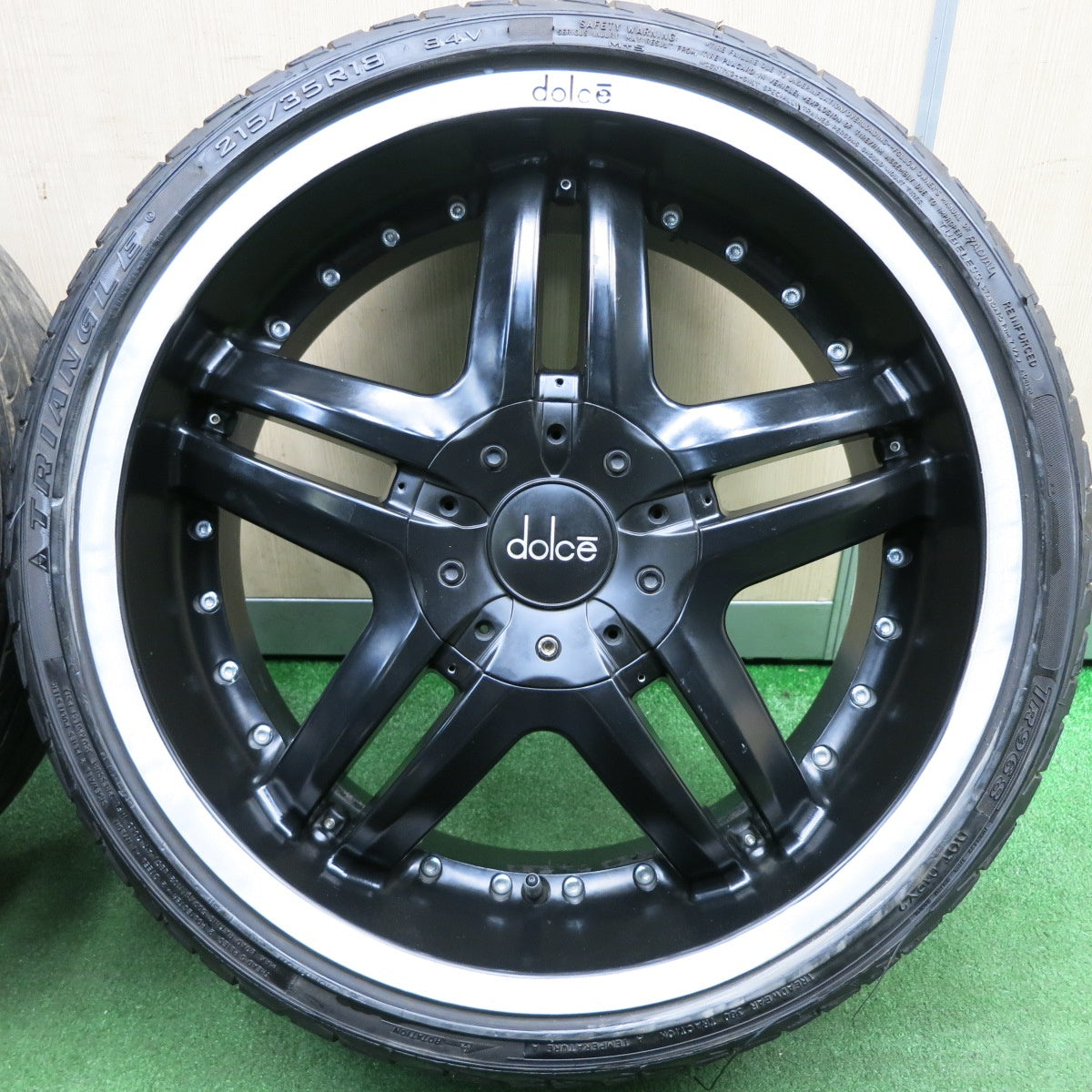 *送料無料* 4本★dolce 215/35R18 トライアングル TR968 ナンカン NS-20 ドルチェ 18インチ PCD100 114.3/4H マルチ★4032416HAノ
