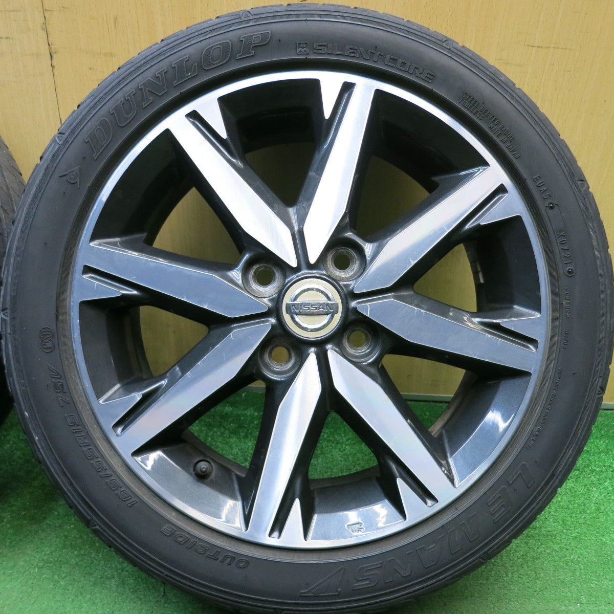 4本価格★日産 デイズ ルークス 純正 165/55R15 ダンロップ LE MANS V ルマン5 15インチ PCD100/4H★6041808HAノ
