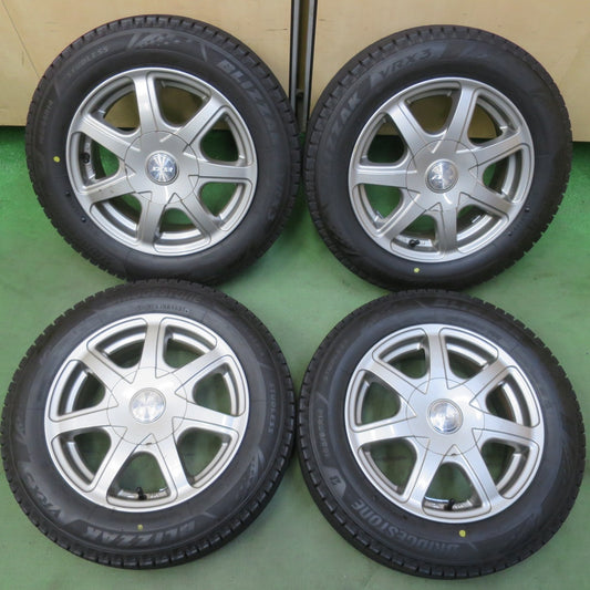 バリ溝！25年！ほぼ10分◎スタッドレス 165/65R14 ブリヂストン ブリザック VRX3 JOKER ジョーカー 14インチ PCD100 114.3/4H マルチ◎6070806イス