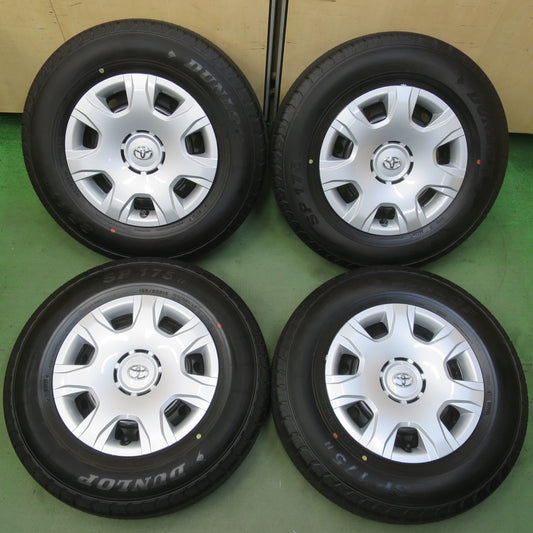 新車外し！26年◎トヨタ 200系 ハイエース 純正 スチール 195/80R15 107/105S ダンロップ SP175N 15インチ PCD139.7/6H◎6101911イノ