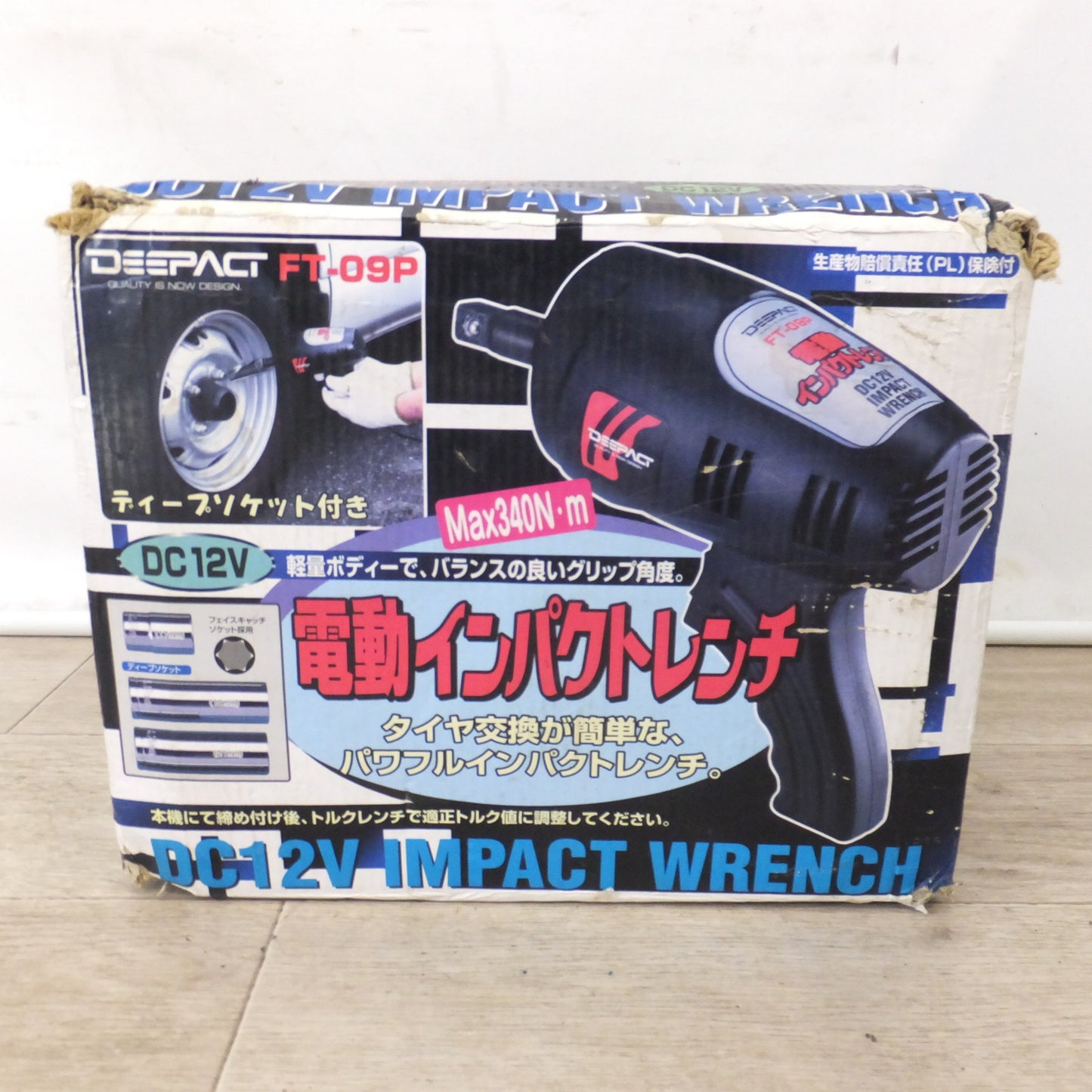 [送料無料] ジャンク★大自工業 DEEPACT DC12V 電動インパクトレンチ FT-09P　Max340N・m★