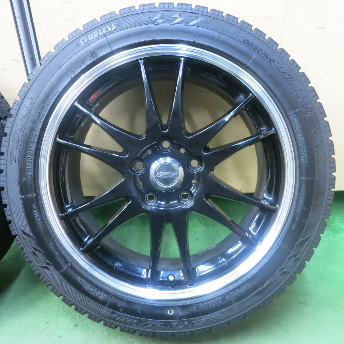 バリ溝！21年！キレイ！9.5分★スタッドレス 215/50R17 トーヨー ガリット GIZ X CROSS SPEED PREMIUM クロススピード 17インチ PCD114.3/5H★5120105SKス