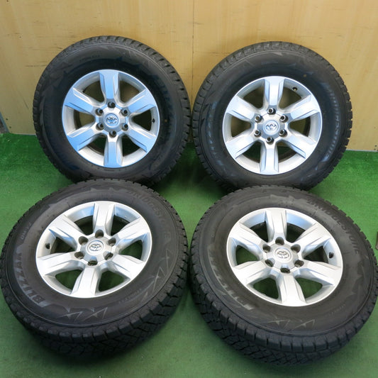 バリ溝！9.5分★トヨタ 150系 ランクル プラド 純正 265/65R17 スタッドレス ブリヂストン ブリザック DM-V2 17インチ PCD139.7/6H★6041901HAス