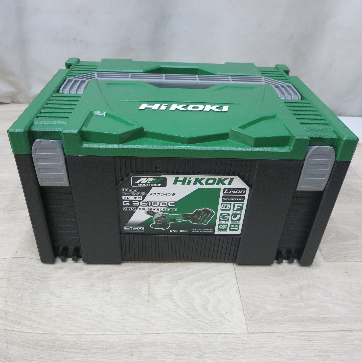 [送料無料] 美品!バッテリー2個◆ハイコーキ 100mm コードレス ディスク グラインダ DC 36V G3610DC 2XPZ 充電器 ケース付き HiKOKI 電動工具◆