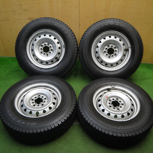 バリ溝！9.5分★スタッドレス 185R14 6PR 8PR ブリヂストン ブリザック VL1 スチール ホイール 14インチ PCD100 114.3/5H マルチ★5051306Hス