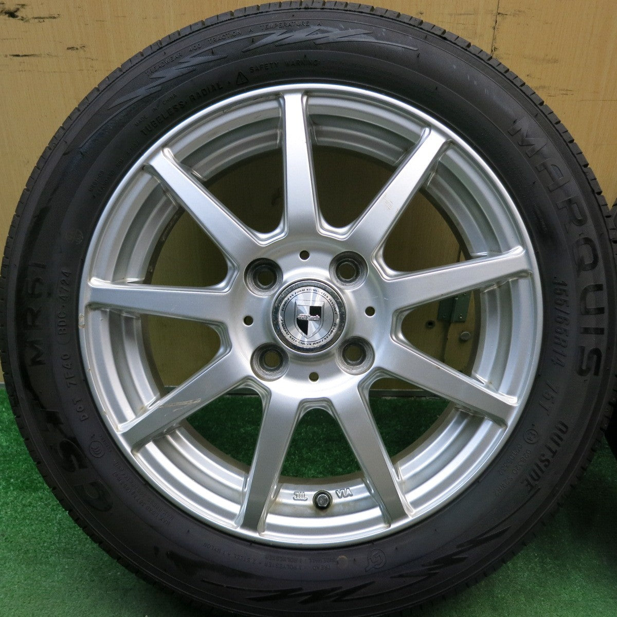 バリ溝！24年！ほぼ10分★155/65R14 マーキス CST MR61 GMach 14インチ PCD100/4H★5070506HAノ
