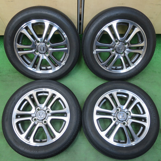 [送料無料] キレイ★ホンダ N-BOX カスタム 純正 155/65R14 ブリヂストン ネクストリー エコピア 14インチ PCD100/4H★5032005イノ