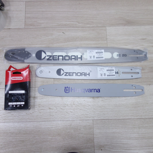 [送料無料] 未使用！4点まとめ売り◆ZENOAH ゼノア チェーンソー 替刃 5140777-01 297752101 5111963-01 848CB14A11 Husqvarna 5019592-52 OREGON 21BPX-80E 等◆