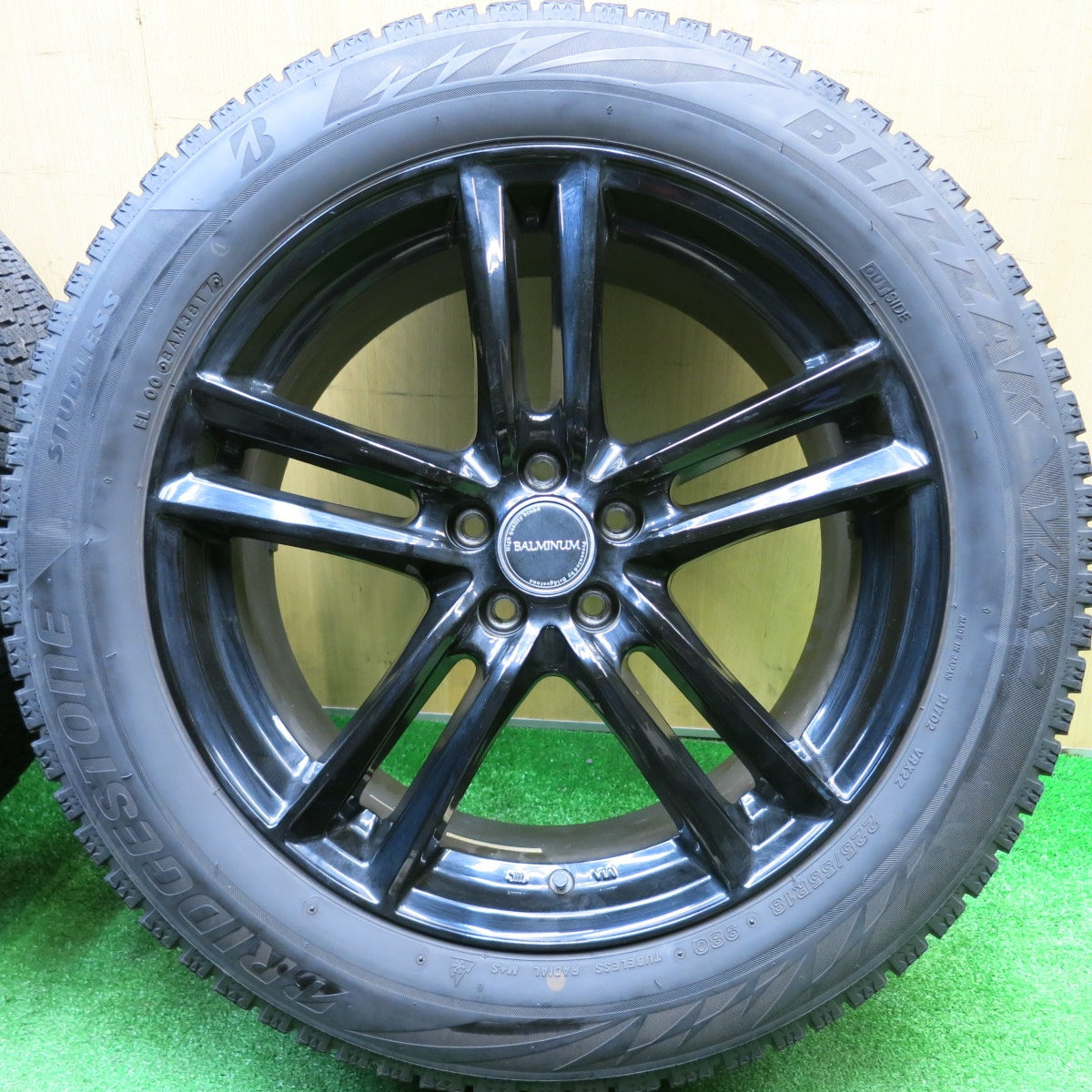 4本価格★XV フォレスター 等 225/55R18 スタッドレス ブリヂストン ブリザック VRX2 BALMINUM バルミナ 18インチ PCD100/5H★5112011HAス