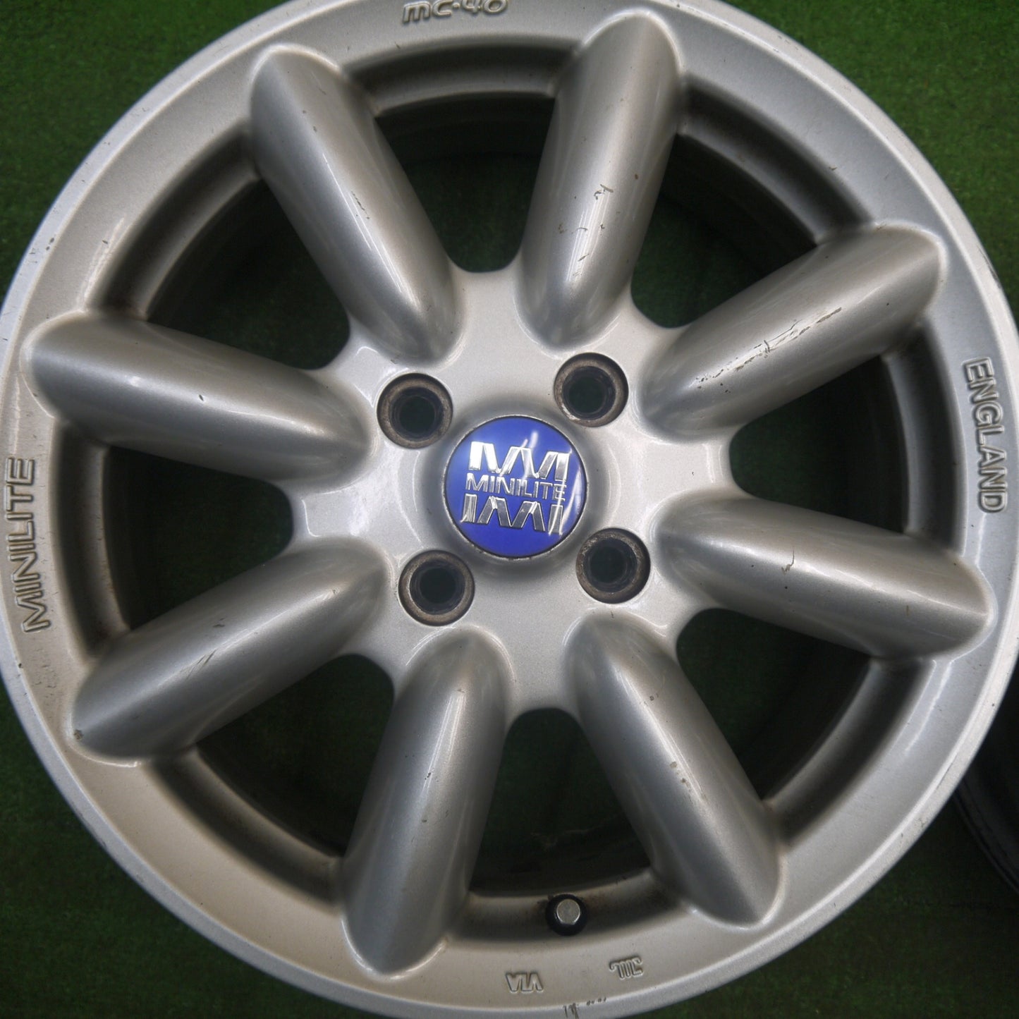 4本価格★MINILITE MC-40 ミニライト 15インチ ホイール 15×6J MC40 PCD100/4H★6010908Hホ