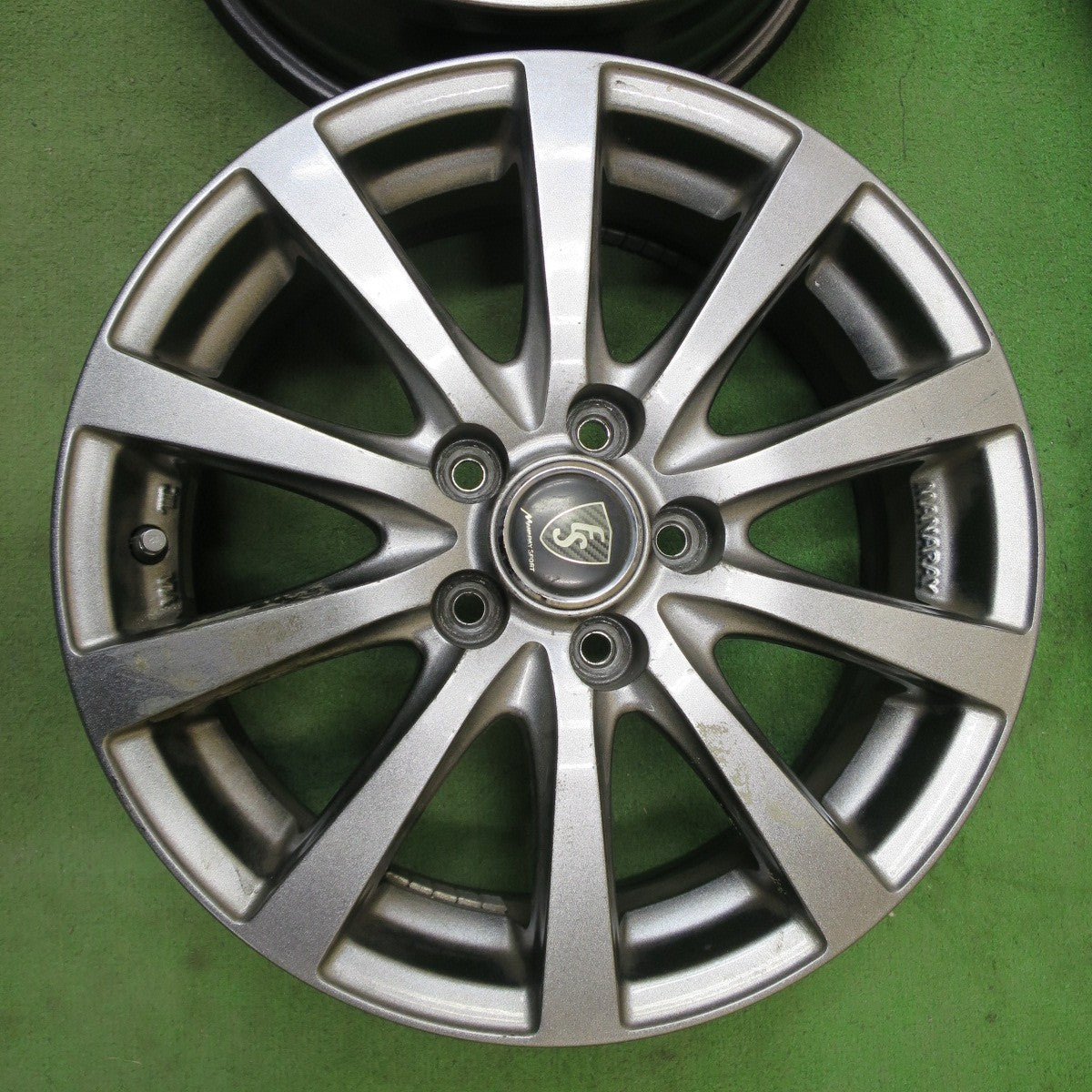 4本価格◎MANARAY SPORT 15インチ ホイール マナレイ スポーツ 15×5.5J PCD100/5H◎6090402NGホ