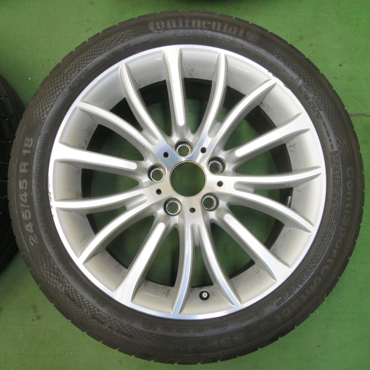 4本価格★BMW 5シリーズ F10 純正 245/45R18 コンチネンタル コンチスポーツコンタクト3E SSR 18インチ PCD120/5H★5070306イノ