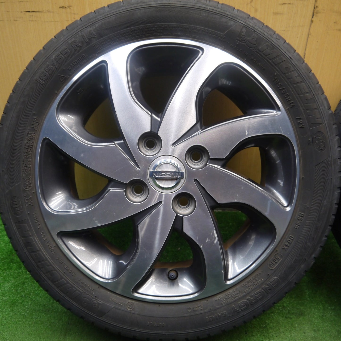 4本価格★日産 デイズ ルークス 純正 165/55R14 ミシュラン エナジーセイバー 14インチ PCD100/4H★5071803Hノ