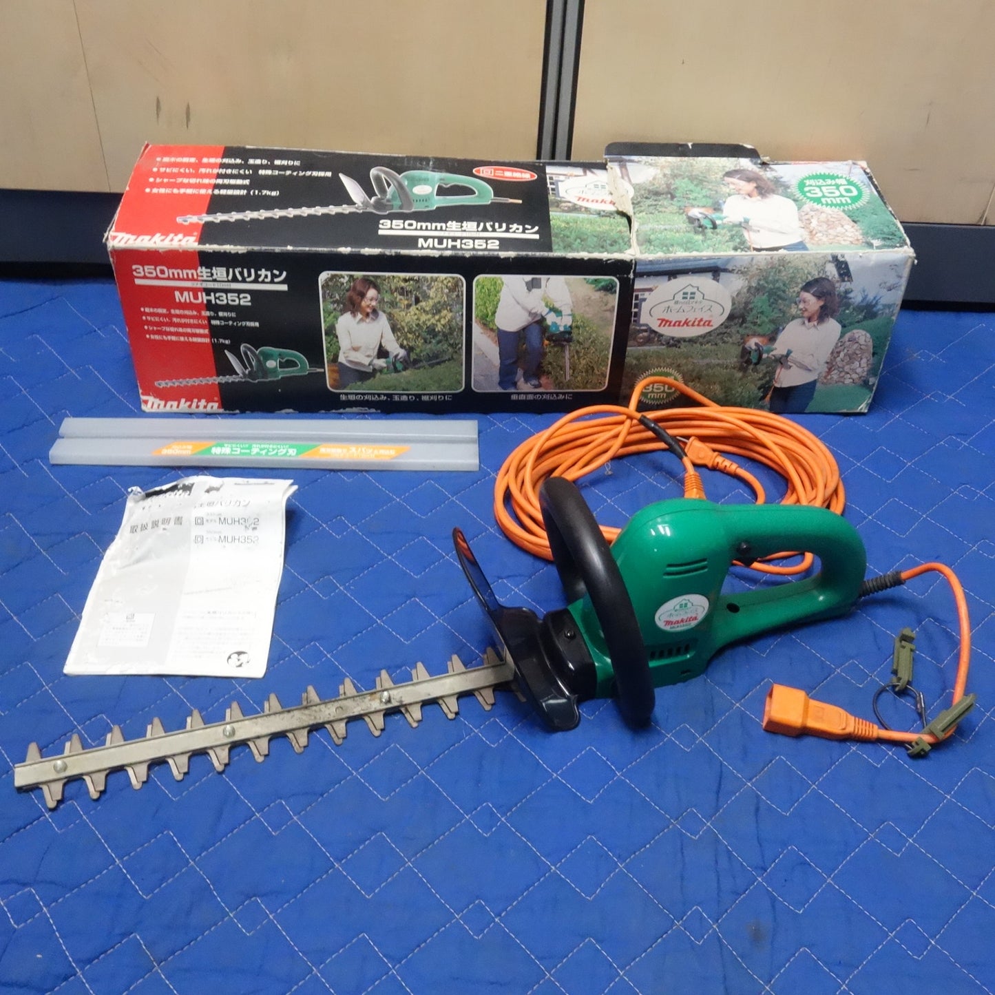 [送料無料] ☆マキタ 350mm 生垣 バリカン ツナギ コード 10m 付き 100V MUH352 ヘッジトリマー 刈払 電動 工具☆