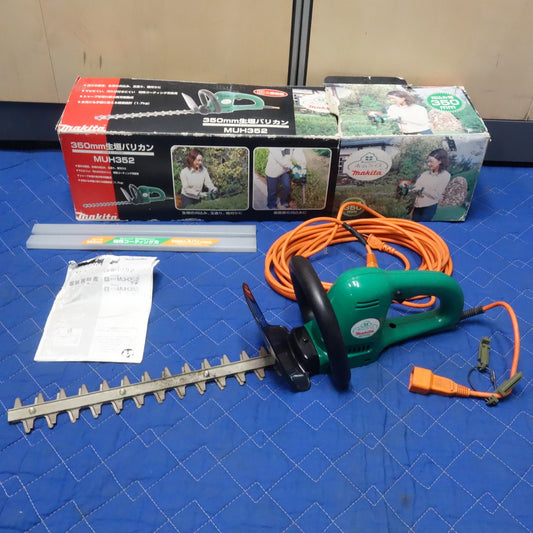 [送料無料] ☆マキタ 350mm 生垣 バリカン ツナギ コード 10m 付き 100V MUH352 ヘッジトリマー 刈払 電動 工具☆