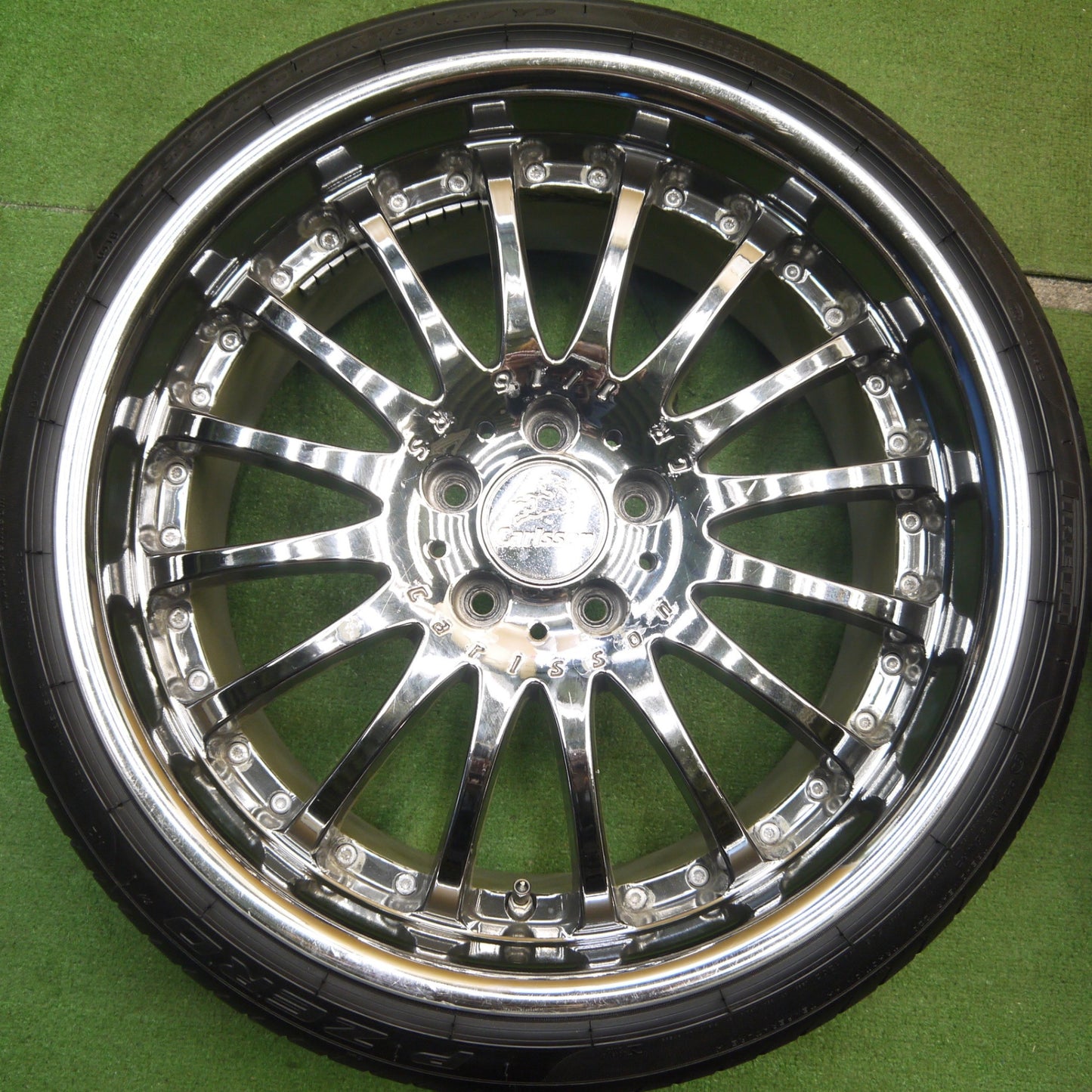 バリ溝！23年！9分★Carlsson CR 1/16 RS 225/35R19 235/35R19 ピレリ PZERO ハイフライ HF805 ミネルバ F205 カールソン 19インチ PCD114.3/5H★5051211Hノ