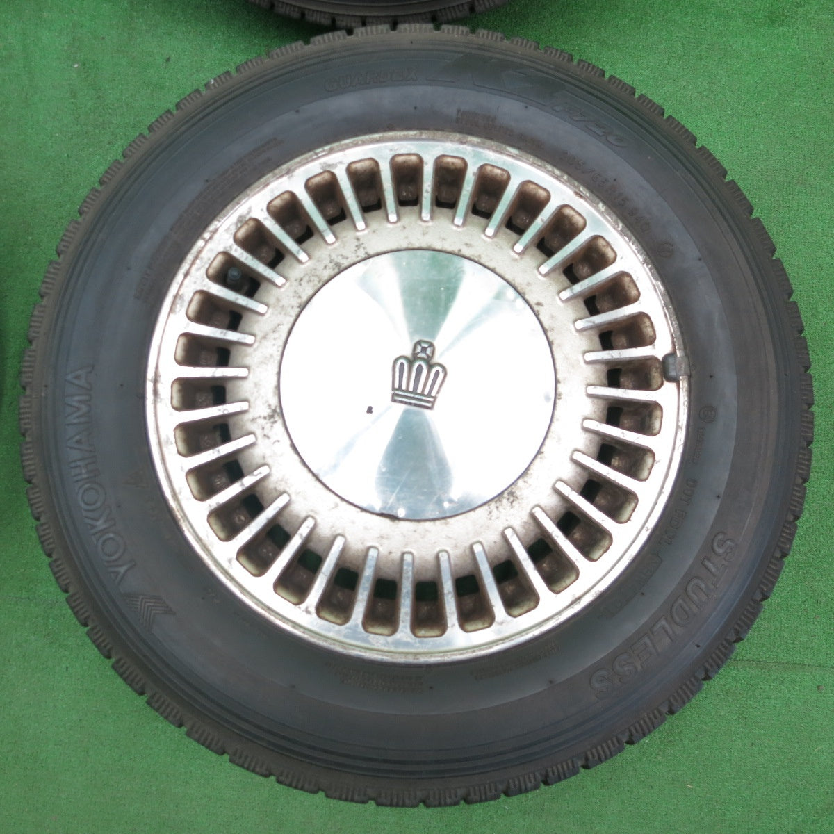 *送料無料* 4本価格★トヨタ 13 クラウン 純正 205/65R15 ヨコハマ GUARDEX K2 F720 15インチ PCD114.3/5H★4052001ナス