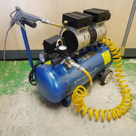 [送料無料] ☆和コーポレーション エアー コンプレッサー KT-025S タンク容量 25L ガン ホース 付き エア ツール 工具☆
