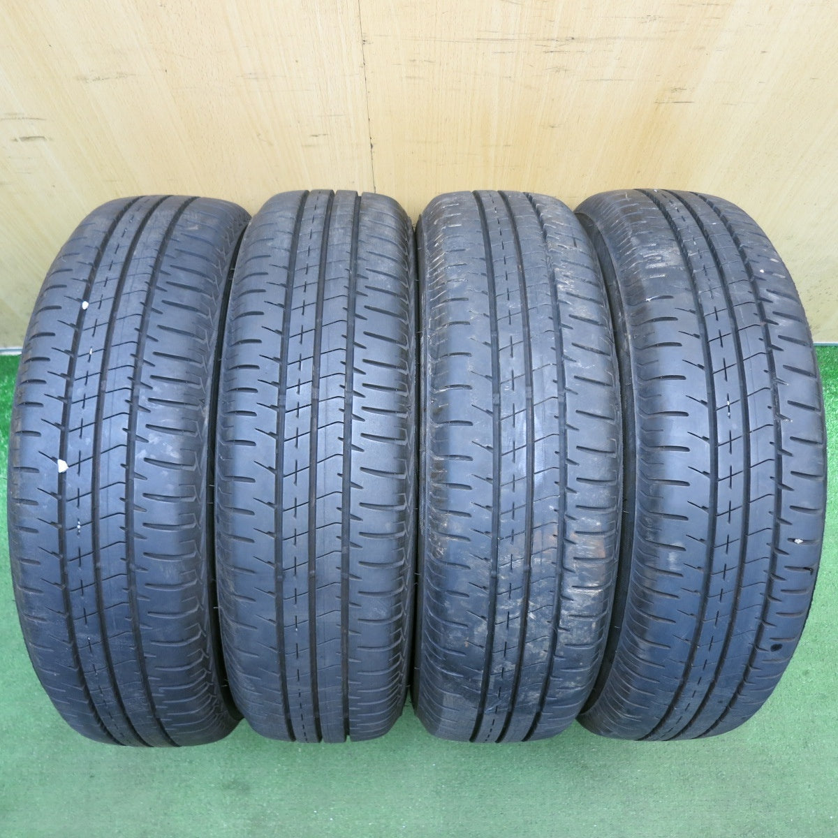 バリ溝！25年！9分◎スズキ ハスラー 純正 スチール 165/60R15 ブリヂストン エコピア NH200C 15インチ PCD100/4H◎6082707HAノ