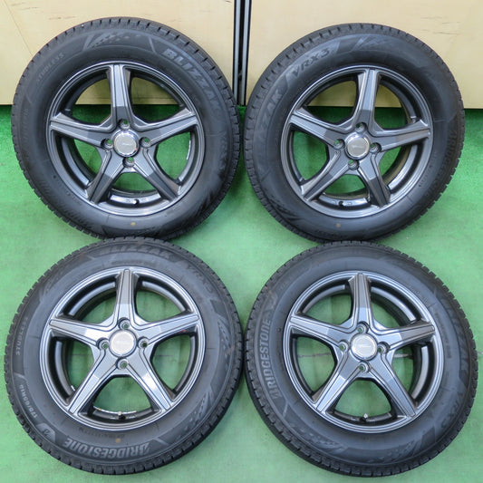 [送料無料] バリ溝！23年！キレイ！ほぼ10分★スタッドレス 175/65R15 ブリヂストン ブリザック VRX3 TOPRUN トップラン 15インチ PCD100/4H★4121104イス