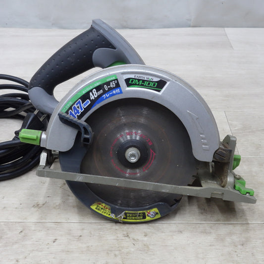[送料無料] ◆EARTH MAN 高儀 147mm 電気 丸のこ DM-100 電動 工具 切断機 木工用 マルノコ 丸鋸 丸ノコ アースマン コード式 ジャンク品◆