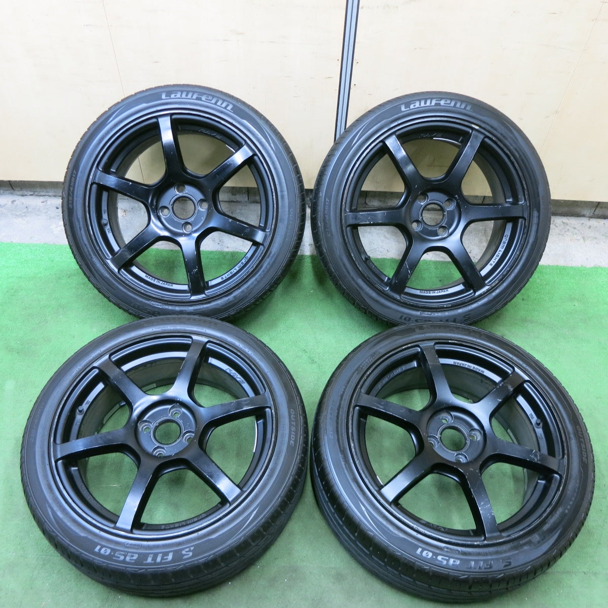 4本価格！22年★RAYS gramLIGHTS 57C6 215/45R17 ラウフェン S FIT as-01 レイズ グラムライツ 17インチ PCD100/4H★6012401ナノ