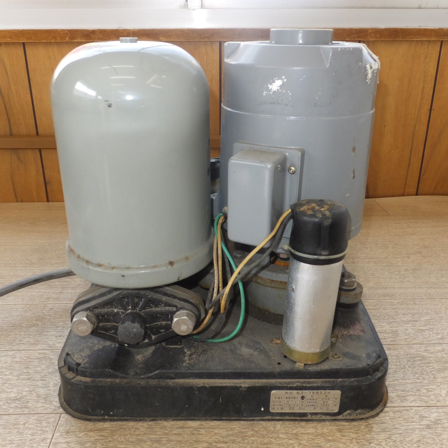 [送料無料] 現状品★川本製作所 浅井戸ポンプ カワエース N3-756S2H 屋外用　200V 60Hz 1240W★