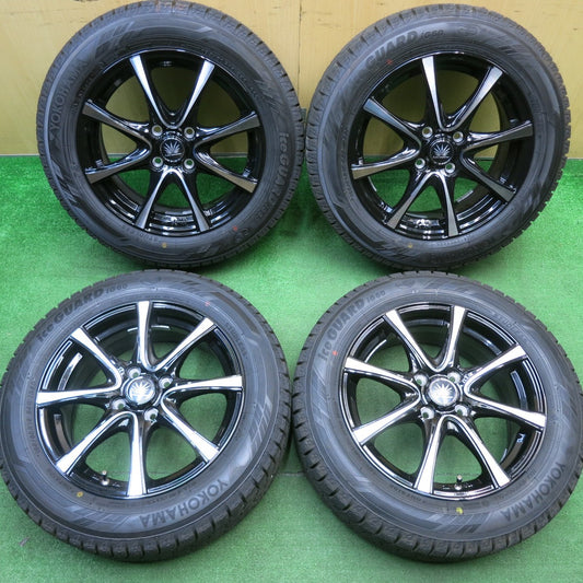 タイヤほぼ未使用！24年！キレイ★Lehrmeister PREMIX AMALFI V Jr 185/60R15 スタッドレス ヨコハマ アイスガード iG60 レアマイスター プレミックス アマルフィ PCD100/4H★5041504TNス