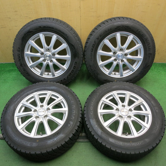 バリ溝！キレイ！9分◎スタッドレス 215/65R16 グッドイヤー アイスナビ6 V.E.X. VEX 社外 アルミ 16インチ PCD114.3/5H◎6082712HAス