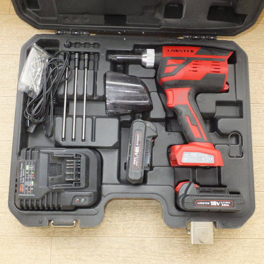 [送料無料] ★ロブテックス LOBSTER コードレスリベッター CORDLESS RIVETER R2B1　ribet size φ2.4～4.8★