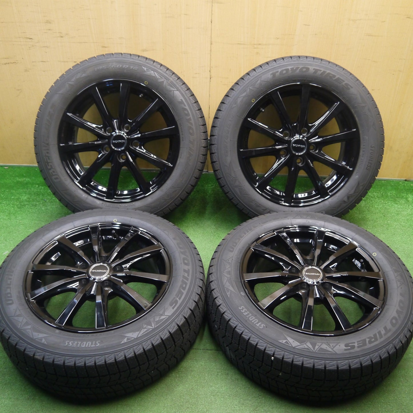 ほぼ未使用！25年！キレイ★スタッドレス 195/60R16 トーヨー オブザーブ GIZ3 BALMINUM LS10﻿ バルミナ 16インチ PCD114.3/5H★6030202Hス