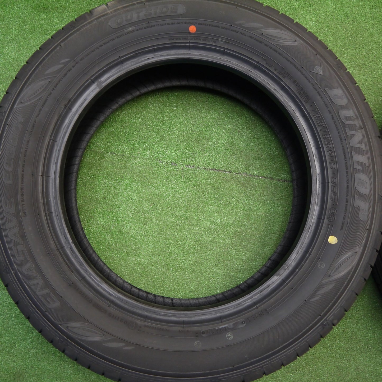 新車外し！25年★185/65R15 ダンロップ エナセーブ EC300+ タイヤ 15インチ アクア フィールダー アクシオ フリード ノート bB 等★5111204Hノタ