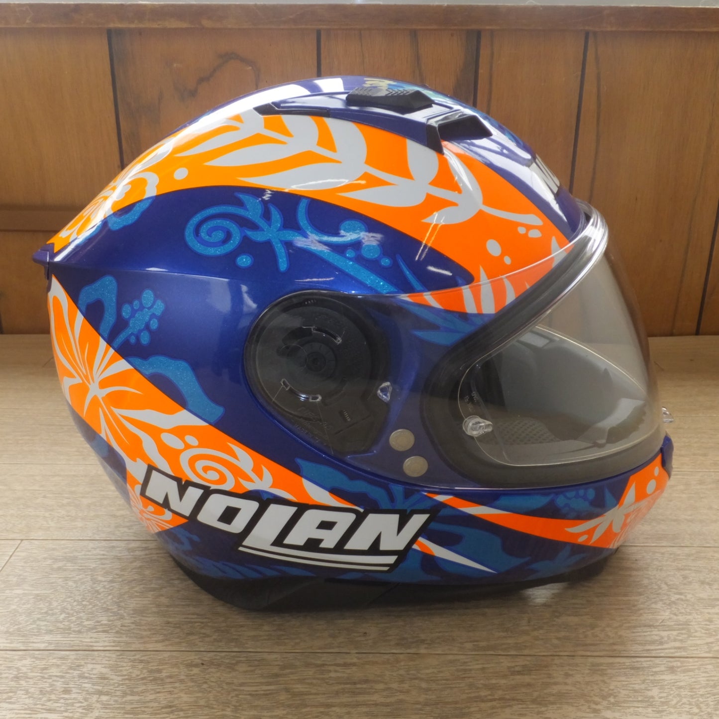[送料無料] 美品★ノーラン NOLAN ヘルメット N87 ジェミニレプリカ ペトルッチ/62　フルフェイスヘルメット★