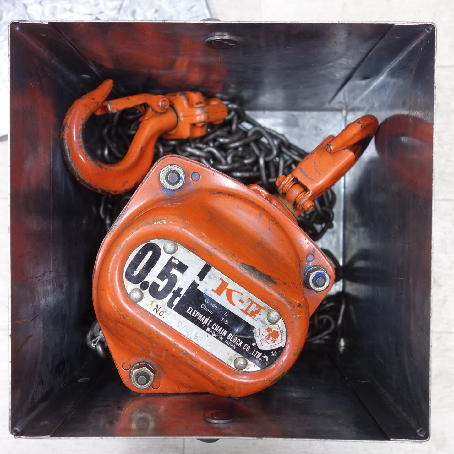 [送料無料] ◆象印 チェーンブロック 0.5ton K-2 L T-5 500kg 0.5トン K-Ⅱ ELEPHANT 吊り 工具 エレファント②◆