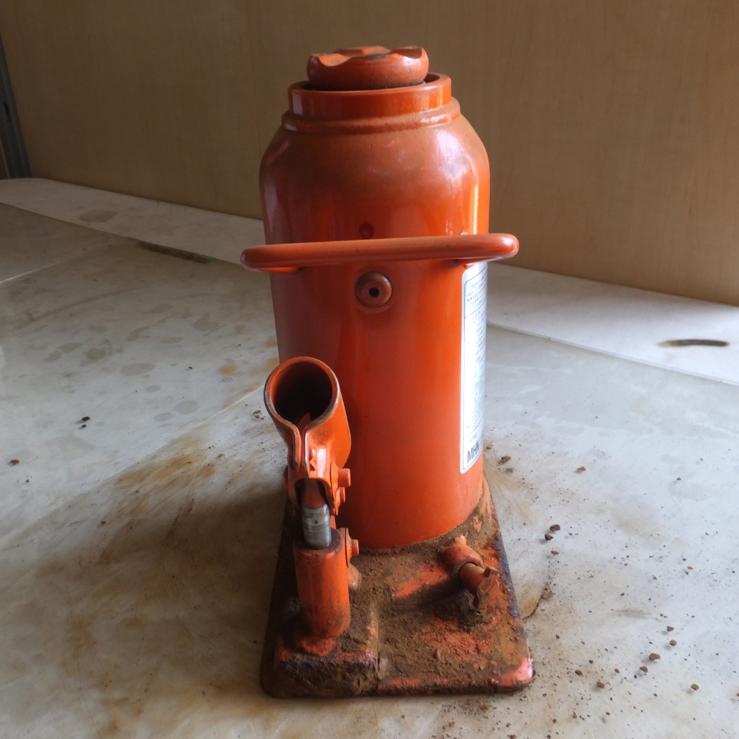 [送料無料] ◆マサダ 油圧ジャッキ MHK-15N 工具 15TON 15ton 15トン 15000kg 油圧式 オイル だるま ダルマ 車載 自動車 点検 整備(9)◆