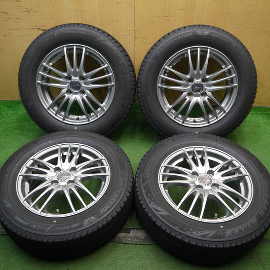 バリ溝！22年！キレイ！8.5分★スタッドレス 185/65R15 ブリヂストン ブリザック VRX3 ECO FORME エコフォルム 15インチ PCD100/4H★5062704Hス