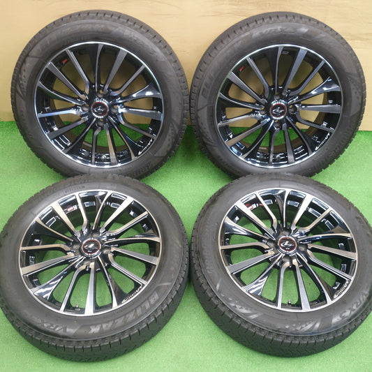 バリ溝！9.5分以上★LEONIS VT 175/60R16 スタッドレス ブリヂストン ブリザック VRX3 16インチ レオニス PCD100/4H★6041203KTス