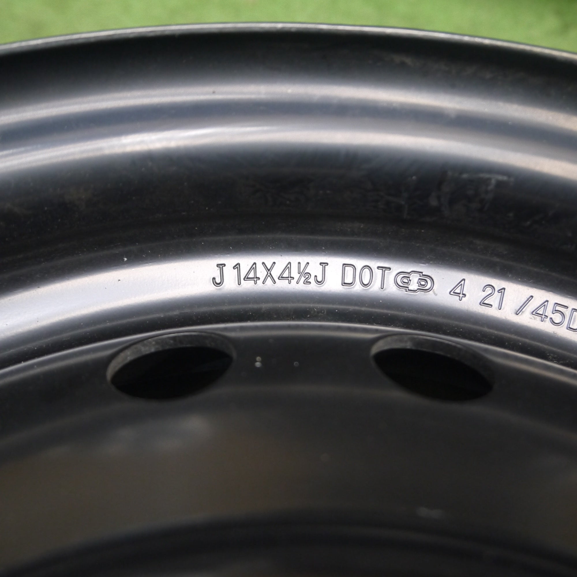 14インチ ブラック スチールホイール 4個セット　ムーブキャンバス新車外し KENDA（ケンダ） ムーヴ キャンバス 14インチ スチールホイール 黒 4穴