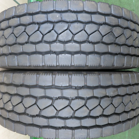 *送料無料* バリ溝!22年!9分★トラック タイヤ 245/70R19.5 136/134J ブリヂストン エコピア M801Ⅱ ミックス オールシーズン 19.5インチ★4071008HAノタ